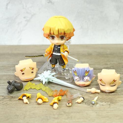 Demon Slayer Zenitsu Agatsuma 1334 Kamado Tanjirou 1193 Nezuko 1194 Q Version Action Figure Collectible Model Toy