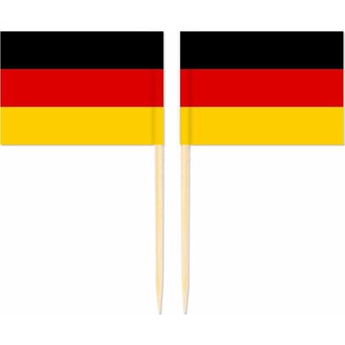 Free Shipping Germany Flag Toothpick Flag 3.5X2.5CM 300pcs/bag Germany National Flag
