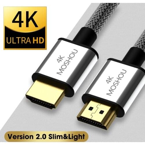 HDMI Cable 4K 60Hz 2.0 Vesion Cord for PS4 Apple TV 3D Splitter Switch Box Extender PS4 Video Cable MOSHOU