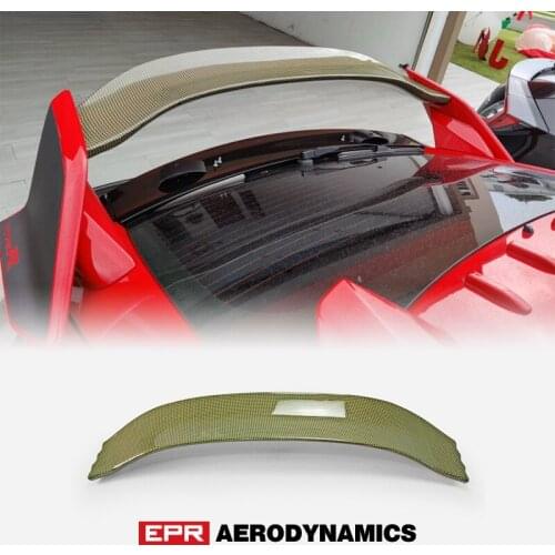 Tuning Kit VRSAR1 Style Yellow Kevlar Rear Wing Flap Glossy Finish Trunk Spoiler Blade For 2017 On Civic Type R FK8 5 Door Hatch