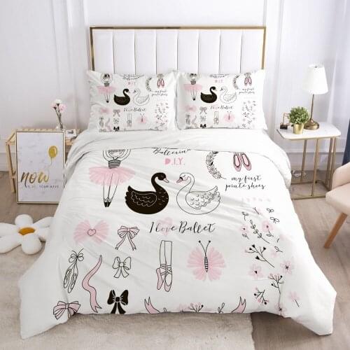 Girls Princess Cartoon Bedding Set for Baby Kids Children Crib Duvet Cover Set Pillowcase Blanket Quilt Cover Lovely Pink