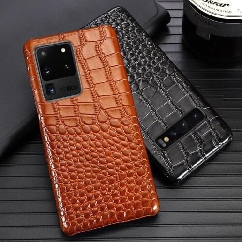 Leather Phone Case For Samsung S20 Ultra S10 S10e S9 S8 S7 Note 8 9 10 Lite 20 A20 A30 A50 A51 A70 A71 A8 Plus Crocodile Cover