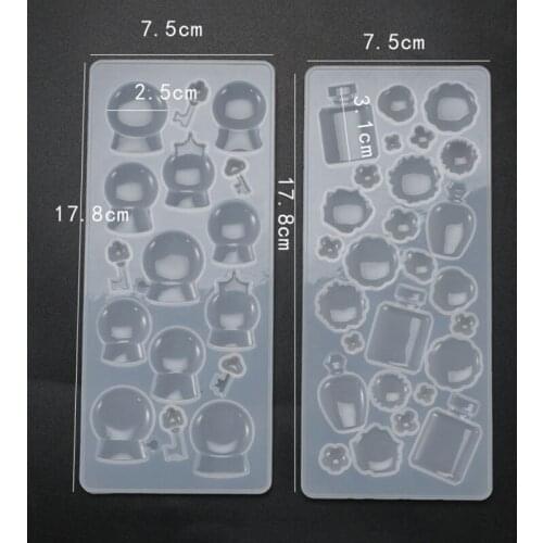 Crystal Epoxy Mould Gem Patch Multi-spec Star Pendant Jewelry Sticker Silicone Mold