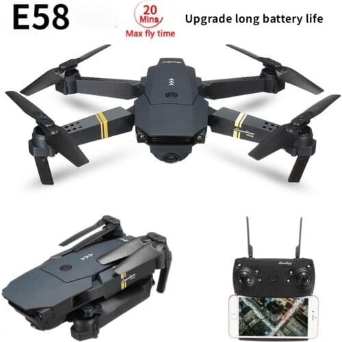 E58 FPV Wide Angle drone 1080p professional HD Camera High Hold Mode Foldable Arm RC Quadcopter RTF long battery life toys