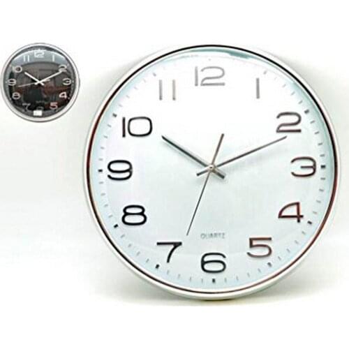 Wall Clock Metal Crystal Plastic (41 x 5 x 41 cm)
