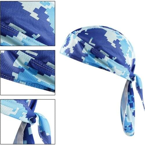 Latest Cycling Cap Head Scarf Adjustable Pirate Headscarf Sports Turban Fashion Quickly Dry Bandana Headband UV Protection