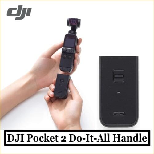 Original DJI Pocket 2 Do-It-All Handle the built-in wireless module Bluetooth wireless mic receiver and 1/4" tripod mount