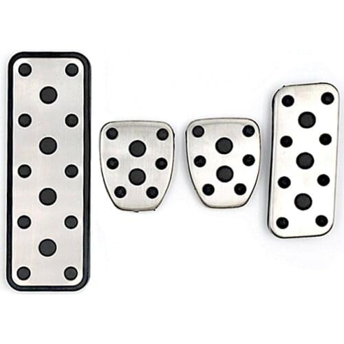 NULLA Accelerator Brake Gas Footrest Pedals Stainless Steel For Subaru Legacy Outback Forester 2003 2004 2005 2006