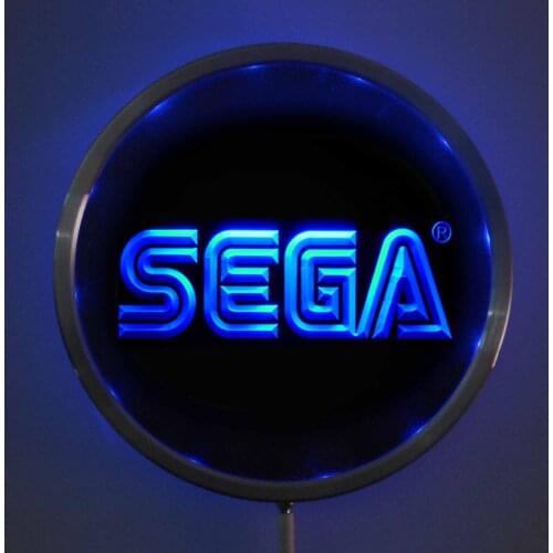 Rs-e0054 Sega LED Neon Light Round Signss 25cm/ 10 Inch - Bar Signs with RGB Multi-Color Remote Wireless Control