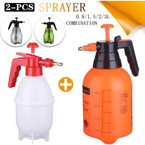 2 Pcs Hand Pressure Trigger Disinfection Sprayer Bottle Adjustable Air Compression Sterilize Sprayers Spray Bottle Watering Can