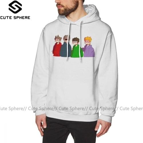 Eddsworld Hoodie Eddsworld Hoodies Cotton Loose Pullover Hoodie Red Winter Casual Big Long Men Hoodies