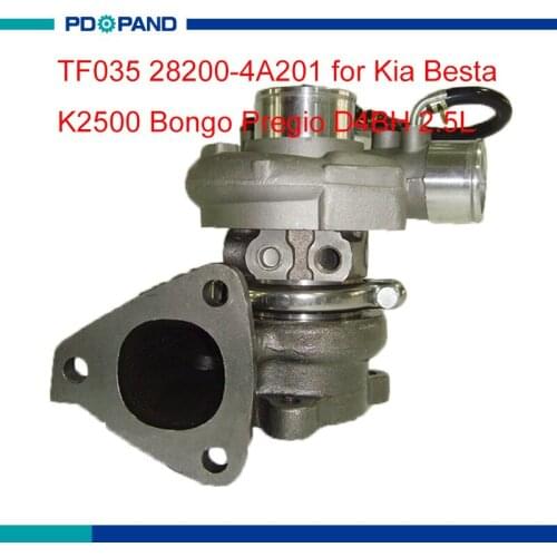 Engine turbo kit TF035 turbolader part 28200-4A201 28200-4A161 49135-04121 for KIA Beata K2500 Bongo Pregio 2.5L D4BH 4D56