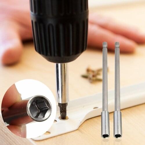 1/4 Hex Shank Screwdriver Extension Bit Quick Release Magnetic Connection Rod Tough Long Handle Screwdriver Tip Holder