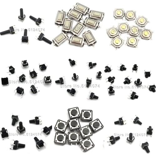 140pcs/lot Commonly used mixed switch packages light touch switch micro key switch push button switch 14 kinds of 10 each
