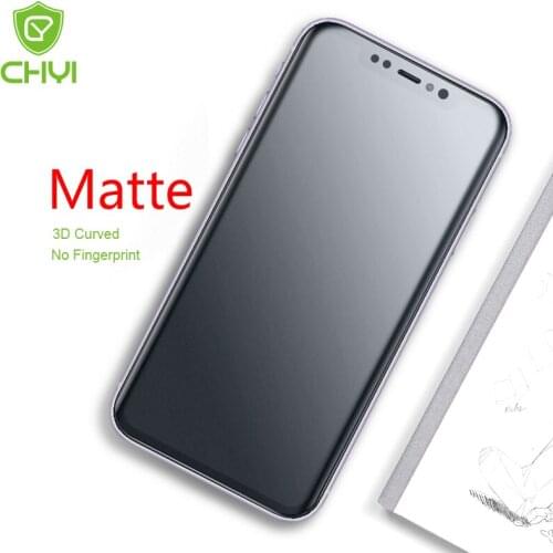 3D Curved Matte Film For iphone 12 11Pro Max Screen Protector CHYI No Fingerprint Frosted Film for iphone SE2 XR XS full cover