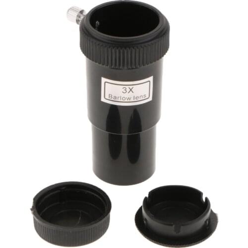 Achromatic Barlow Lens 3X Magnification For Telescope Eyepiece 24.5mm 0.965