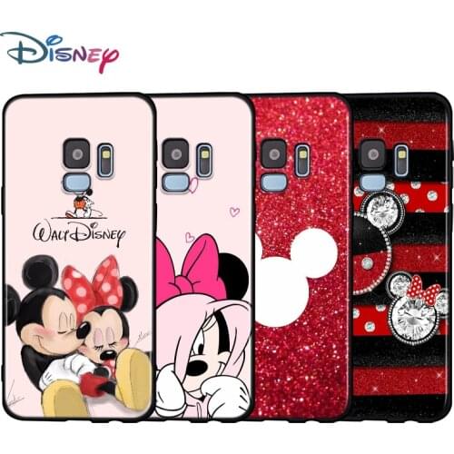 Black Soft Red Mickey Minnie For Samsung Galaxy A9 A8 A7 A6 A6S A8S Plus A5 A3 Star 2018 2017 2016 Phone Case