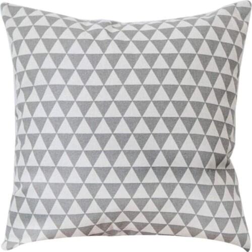 18 x18 Inch Pillow Cover geometric Plaid Black White Check Plaid Cushion Classic Tartan Linen Pillow Case Sofa Bedroom Car deco