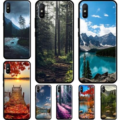 Beautiful Nature Forest Tree For Xiaomi Redmi 9T 9C 9A K40 Case For Redmi Note 10 Pro Note 9 Pro 8 Pro Note 8T 9S Cover