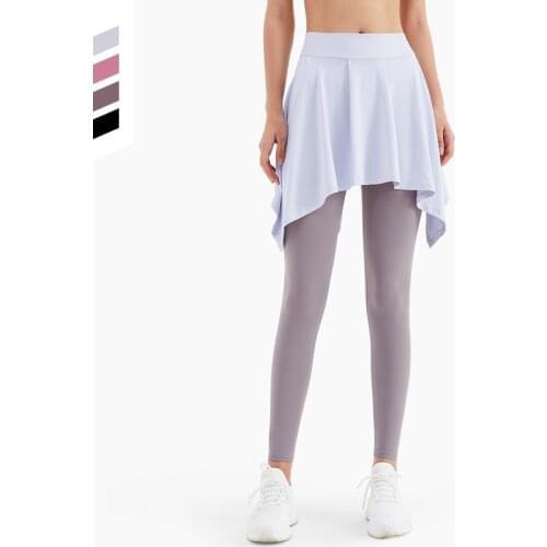 Women Quick Dry Sports Yoga Skirt Anti Light Bandage a Skirt with Hip Covering Scarf Ballet Dance Skirt Yoga Bottoms