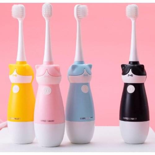 Electric toothbrush children electric soft hair toothbrush cartoon waterproof baby toothbrush sound wave child gift toothbrush
