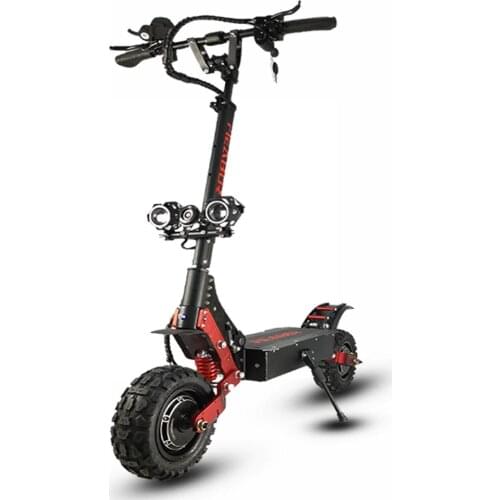 Electric scooter electrico skateboard for adult monopattino elettrico 11inch off road tires dual motor fast speed 60v 5600w