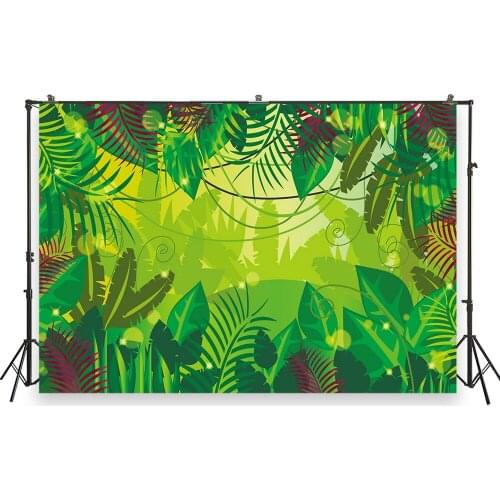 HUAYI Photo Background Newborns Baby Shower Birthday Party Photography Backdrops Jungle Forest Studio Photobooth BackdropXT-6715