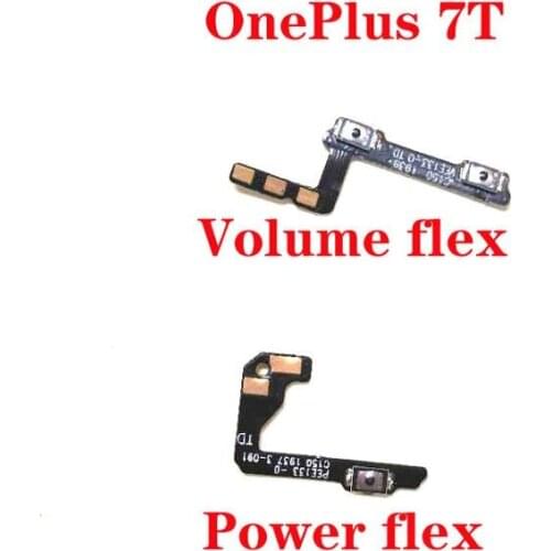 For OnePlus 7T Power Button On Off Volume Up Down Button Key Flex Cable