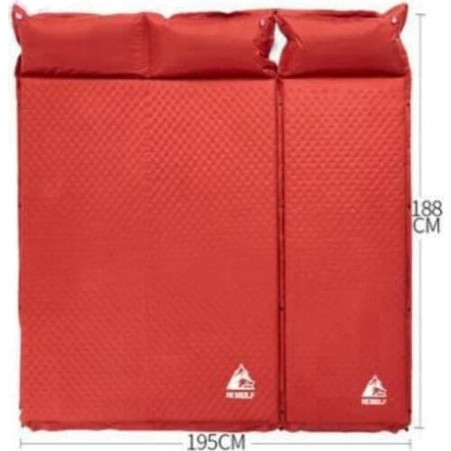 Hewolf 3 Person Thick 5cm Automatic Inflatable Mattress Beach Cushion Anti Moisture Pad Hking Picnic Pad Car Outdoor Camping Mat