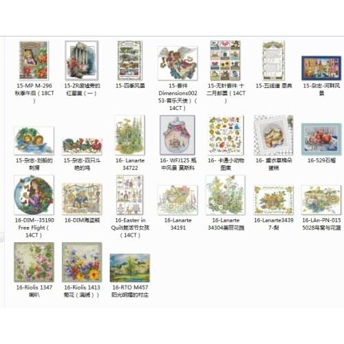 Top selling 10.99usd grils Counted Cross Stitch 11CT 14CT 18CT DIY Chinese Cross Stitch Kits Embroidery Needlework Sets