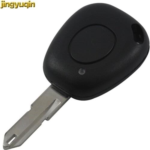 Jingyuqin Replacement Shell For Renault Twingo Megane Scenic Laguna 1 Button Remote Key Fob Case With Uncut Blade NE73