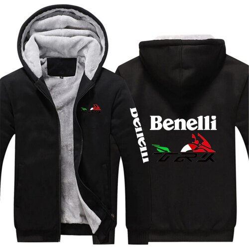 2021 New Hoodies Men Benelli TRK 502X Print Zipper Jacket Sweatshirts Thicken Hoodie Coat Clothing Casual Sweatshirts