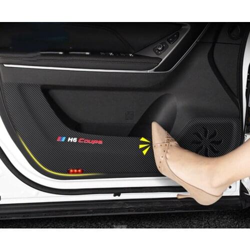 Car Interior Door Mat Anti Kick Pad Protective Sticker Decoration for Haval H6 Coupe 2017 2018 2019 2020 2021 Accessories Auto