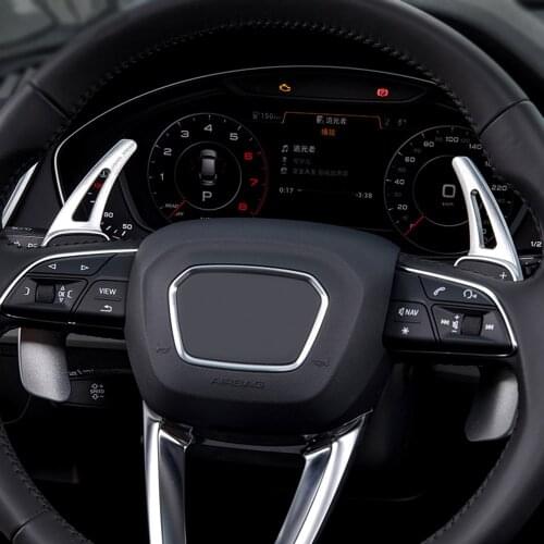 Shift Paddles For Audi S3 S5 SQ2 SQ7 TT TTS 2017 2018 2016 A3 8V A4 A5 Q3 Q5 Q7 Car Steering Wheel Paddle Extension DSG Stickers