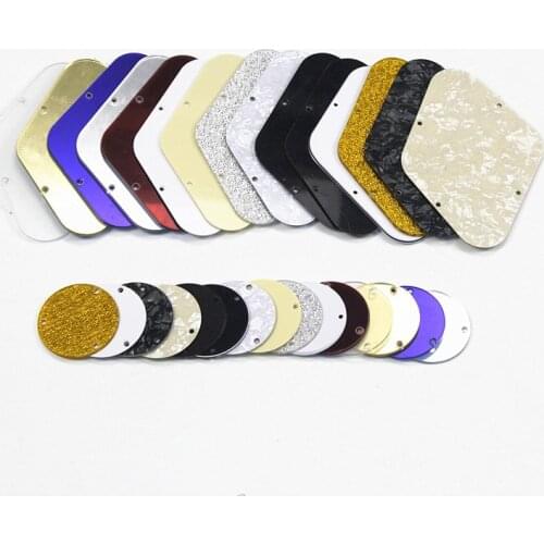 FLEOR LP Electric Guitar Back Plate Control Cavity Cover & Switch Cavity Cover fit LP Guitar Parts ,Optional Color