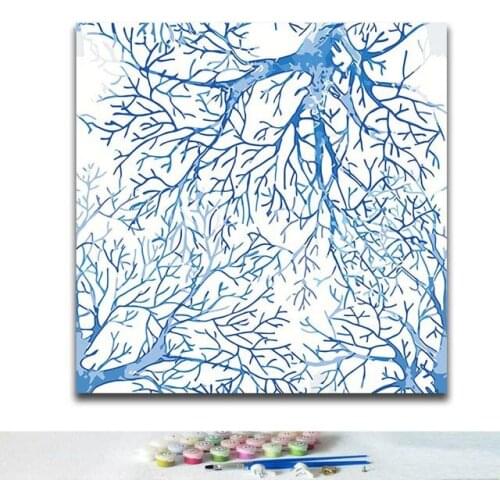 New DIY colorings pictures by numbers with sea-maid picture drawing Relief painting by numbers
