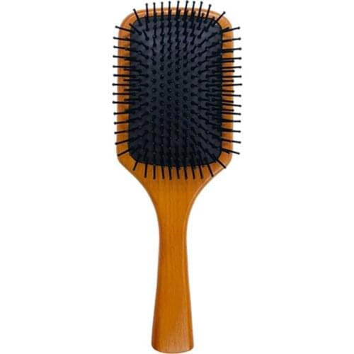 Oval Boar Bristle Nylon Hair Comb Mini Anti-Static Hair Scalp Massage Comb Hairbrush Salon Hair Brush Styling Tool
