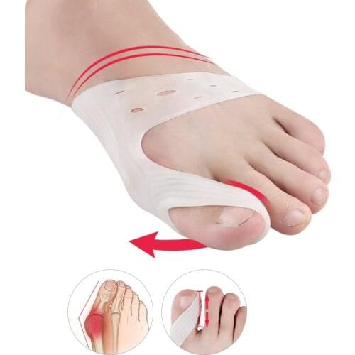 Silicone Gel Bunion Corrector Ultra Thin Toe Separator Hallux Valgus Corrector Fingers Toe Separator Orthopedic Straightener