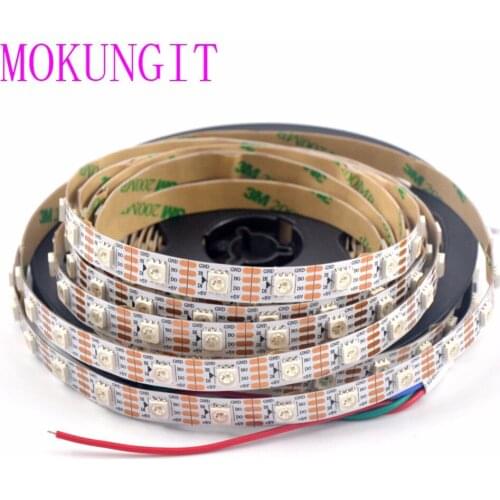 50M 60Pixels WS2813 LED strip (Upgraded WS2812B) Individually Addressable RGB LED Flexible Strip Light Signal break-point DC5V