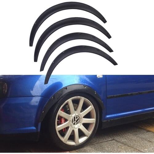 Universal 4PCS Car Fender Wheel Arches Flare Extension Flares Trim ABS Protector