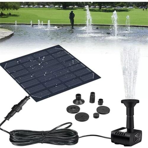 Solar Panel Powered Water Fountain Pool Pond Decoration Outdoor Garden Water Feature Pump Fish Aquarium Fountain Home Decor