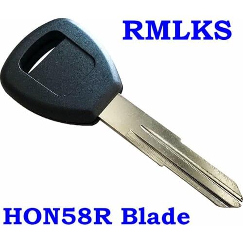 RMLKS High Quality Car key Shell Cover Transponder Key Case Chip Shell Uncut HON58R Blade With ID48 ID13 8E T5 ID46 Chip