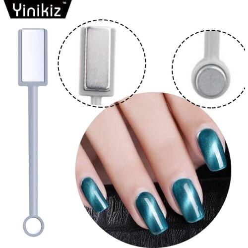 Yinikiz Dual End Replaceable Nail Art Magnet Stick Cat Eye Effect Uv Nail Gel Polish Strong Magnetic DIY Removable Board
