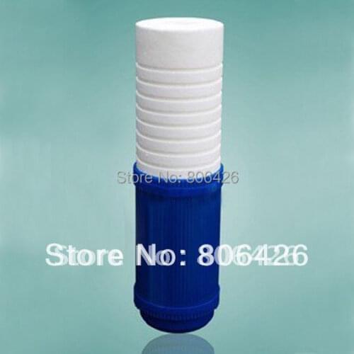 10" Sediment and granular carbon filter cartridge consisted of half 5 micron PPF+half Activated carbon