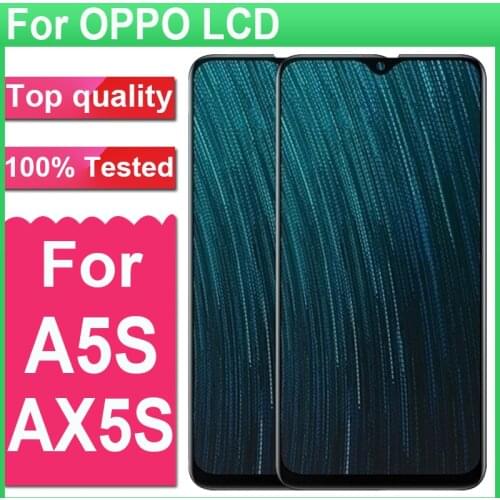 100% Tested 6.2" Display For OPPO A5S CPH1909 LCD Display Touch Screen Digitizer Assembly For OPPO AX5S CPH1920 LCD Screen