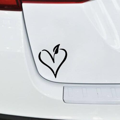 13cm*15cm Interesting Vegan Heart Delicate Lovely Vinyl Car-Styling Car Accessories Decal Car Sticker