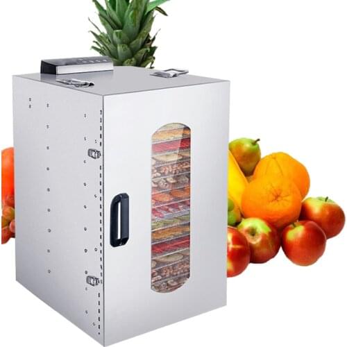220V/110V 20-Layer Food Fruit Dryer Dehydrator Fruit Vegetable Herbal Meat Drying Machine Snack Air-Drying Cabinet