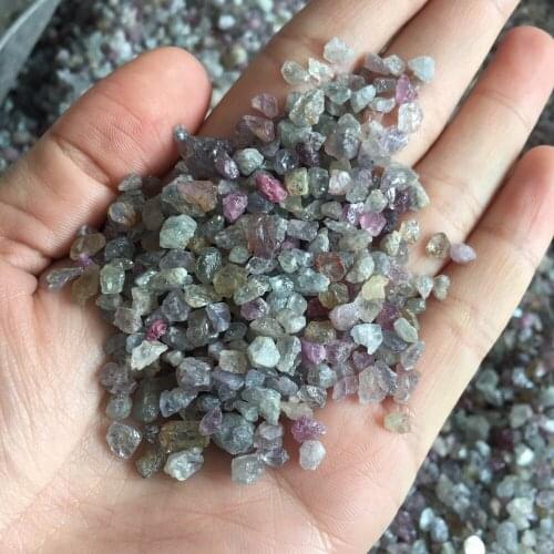 50g varied small size natural ruby sapphire topaz original stone raw gemstone gravel reiki healing crystals DIY jewelry making