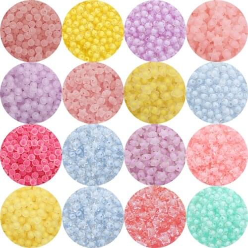 80-110Pcs 8mm 11mm Candy Colors Plastic Acrylic Star Spacer Beads for Bracelet Earring Necklace Making DIY Jewelry Findings