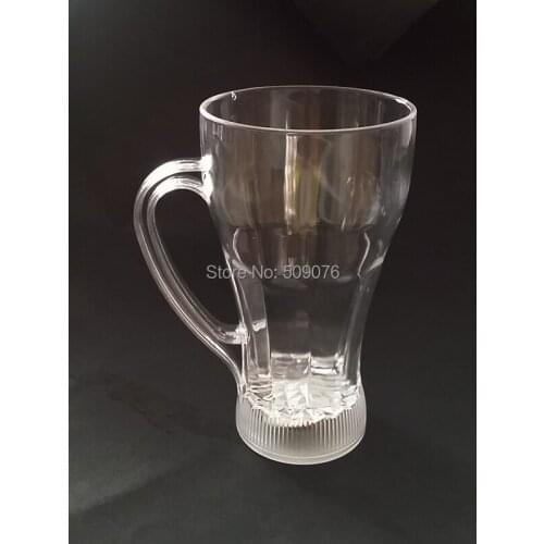 Free shipping 24pcs/lot 18OZ LED Light Up Beer Cup Automatic LED Flashing glass Mug Bar Water Sensor Light Inductive Mug Party